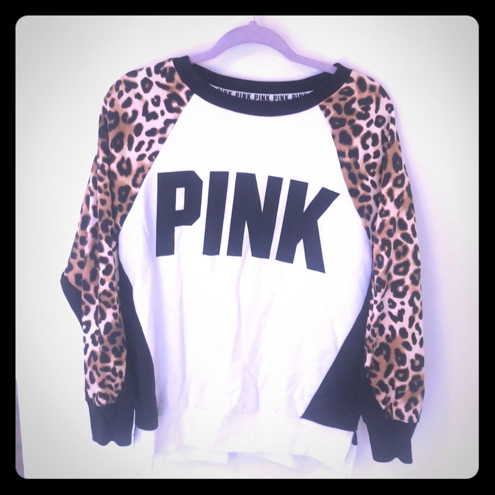 PINK cheetah sweatshirt